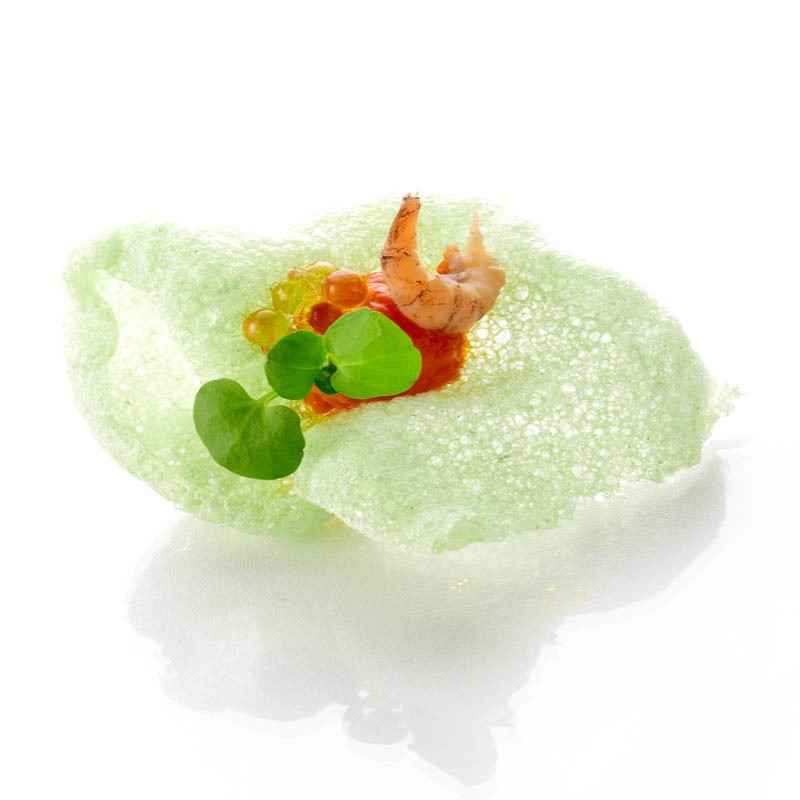Amuse-bouche avec Krupuk Wasabi
