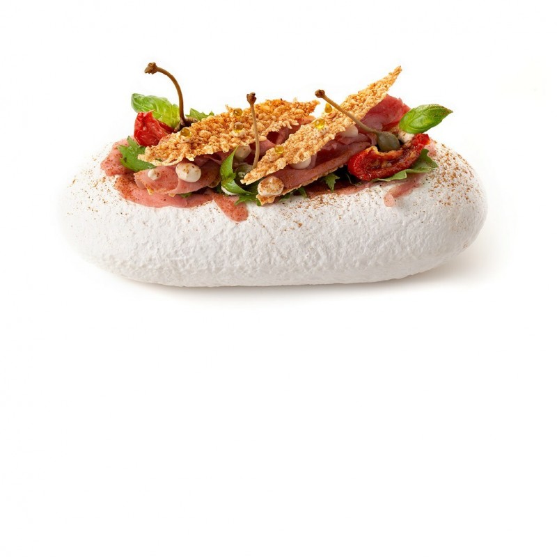 Vitello Tonato with Parmesan Decor
