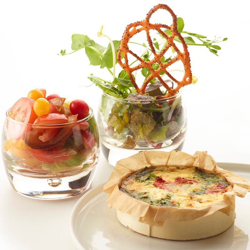 Quiche mit Salat