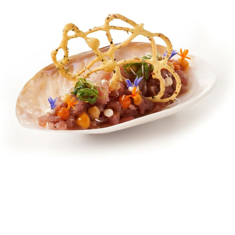 Rastoria Meeresalge mit Thunfisch-Tartar