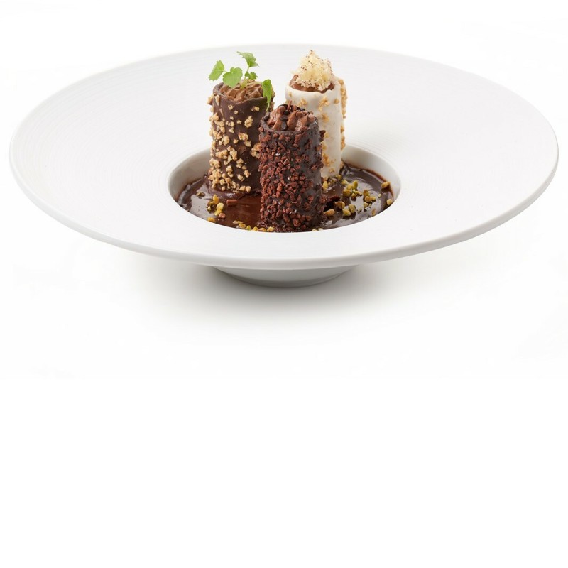 Cannelloni assortis fourrés à la mousse au chocolat