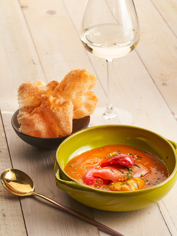 Gazpacho with Cracker Smoked Pepper