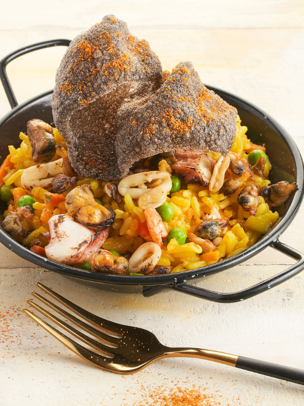 Paella de Marisco with Cracker Sepia